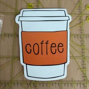 🧡25/$25 +Bundle Sticker Sale & Free Shipping | Orange Coffee Waterproof Sticker